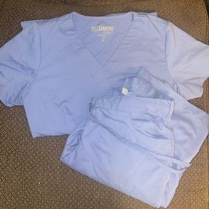 Greys Anatomy Scrub Top + Bottom Set